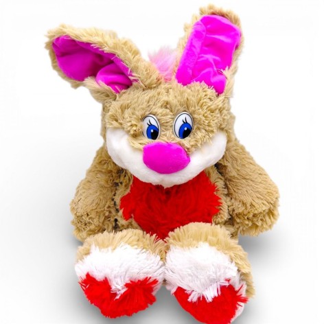 Мягкая "Валентинка Заяц"