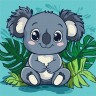 Картина за номерами "Весела коала" 30х30 см