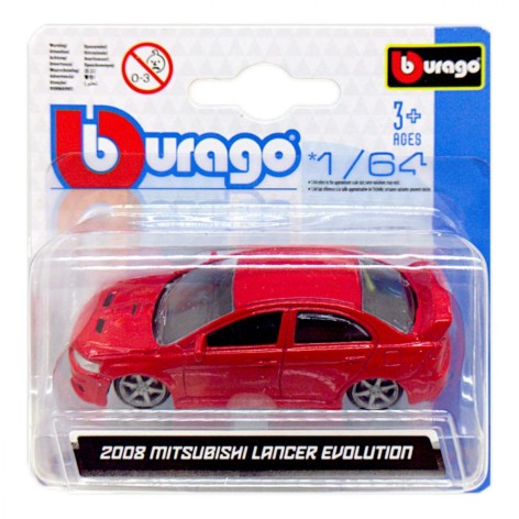 Машинка металева (колекційна) "2008 Mitsubishi Lancer Evolution", червоний