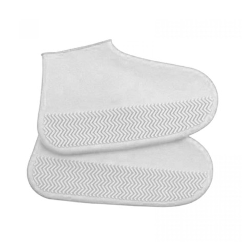 Бахилы на обувь водостойкие, (размер S 26-34) (силикон) (БЕЛЫЕ)