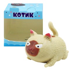 Игрушка-антистресс "Котик", бежевый