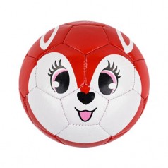 Мяч футбольный размер № 2 "Мордашка", красный