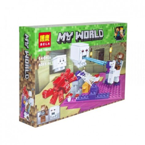 Конструктор "My World Minecraft: Подземное царство. Паук", 146 деталей