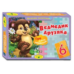 Пазл "Мишка дружок" 6 элем (30х42 см)