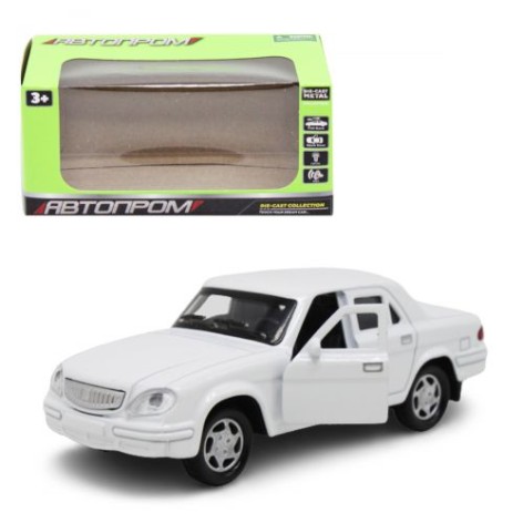 Машина металева "ГАЗ Волга" із серії "Автопром" (біла)