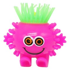 Игрушка пищалка "Тролль", малиновый
