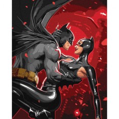 Картина по номерам "Batman: Ночное пламя" 40х50см