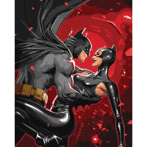 Картина по номерам "Batman: Ночное пламя" 40х50см