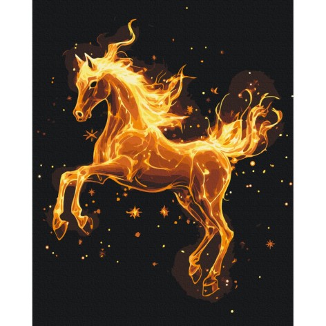 Картина по номерам "Символ 2026" 40x50 см.