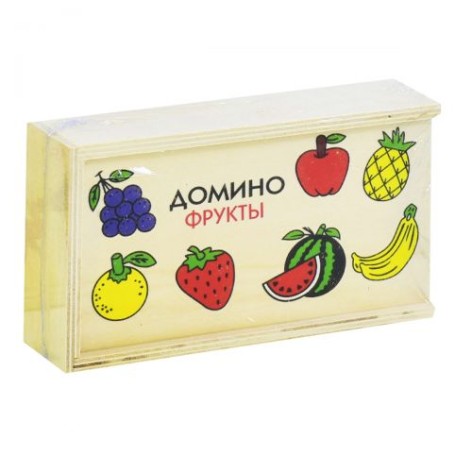 Деревянное домино "Фрукты"