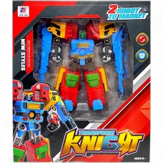 Робот-трансформер "Knight", синий+красный