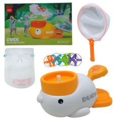 Игра-запускалка с дисками "Уточка", с сачком
