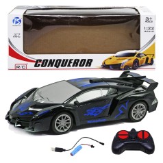 Машина на радиоуправлении "Lamborghini", черно-синяя
