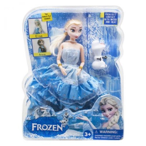 Уцінка. Лялька "FROZEN" - невеликі забруднення на обличчі у ляльки та на сніговику