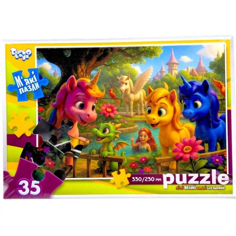 Мягкие пазлы 35 элементов (Сказочная встреча)