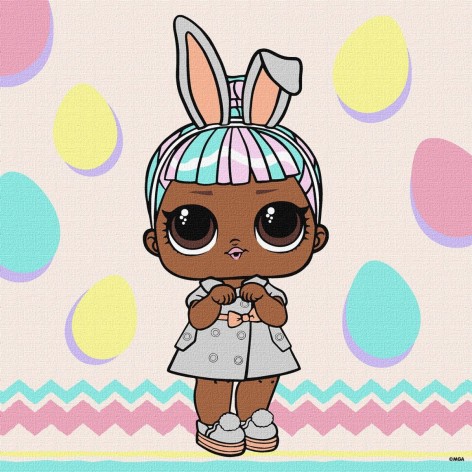 Набор для росписи по номерам для детей "L.O.L. Surprise! Spring Bling CARATS" 30х30см