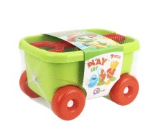 Игрушка "Набор для игры с песком и водой в тележке ТехноК"