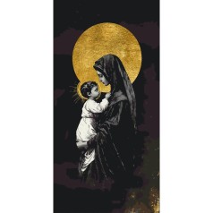 КАРТИНА ПО НОМЕРАМ "МАРИЯ И ИИСУС" 40Х80 СМ