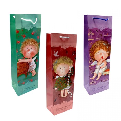 Пакет бумажный 11.5*37*8.5 см Лиц.Гапчинская (МИКС ВИДОВ)