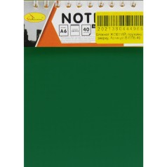 Блокнот "Office Book" А6, 40 листов (зеленый)