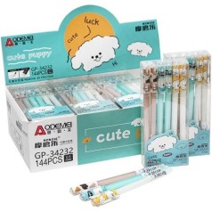 Ручка гелевая "Cute puppy" "пиши-стирай" 0,5мм, синяя (12 шт)