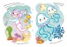 Книга "Раскраски с цветным контуром + стихи и задания, В море"