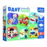 Пазлы 6в1 "Baby progressive: Профессии и транспорт", 22 элем.