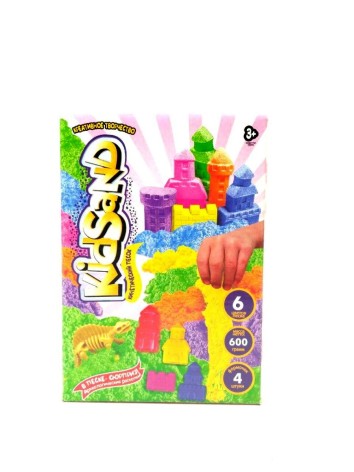 Кінетичний пісок "KidSand" з формочками, 600 г (рус)