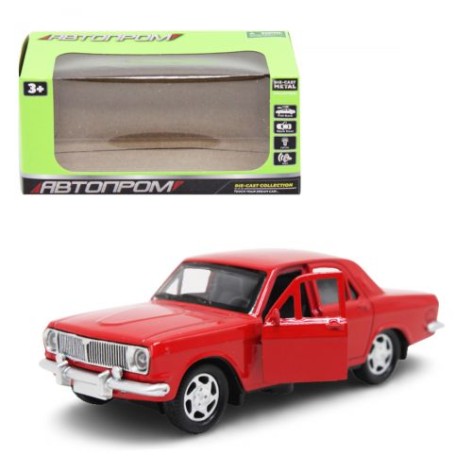 Машина металева "ГАЗ Волга" із серії "Автопром" (червона)