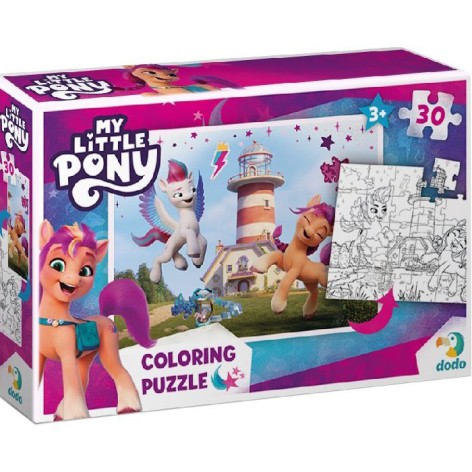 Пазлы + раскраска "My little Pony", 30 элем.