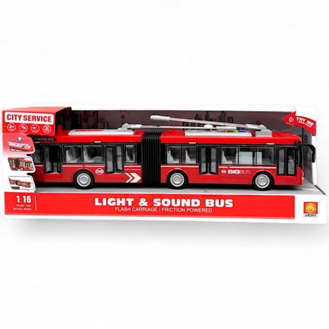 Троллейбус на батарейках, красный