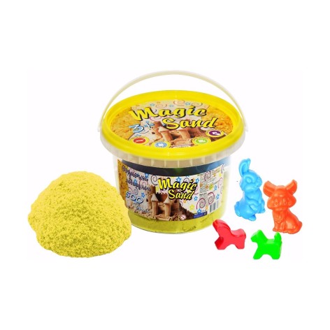 Кінетичний пісок "Magic sand", жовтий, 500 г