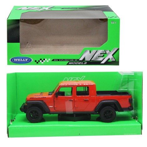 Машина металл Jeep Gladiator 2007 1:24 оранжевая