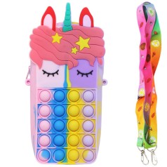 Сумочка "Pop IT: Єдиноріжок", бузковий вид 2
