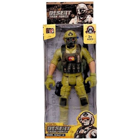 Игровая фигурка "Солдат. DESERT TASK FORCE", 28 см, ХАКИ (ВИД 1)