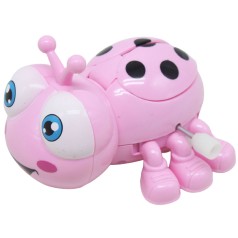 Заводная игрушка "Божья коровка", розовая