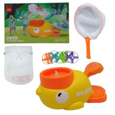 Игра-запускалка с дисками "Уточка", с сачком