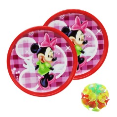 Кэтчбол на присосках Минни Маус, красный