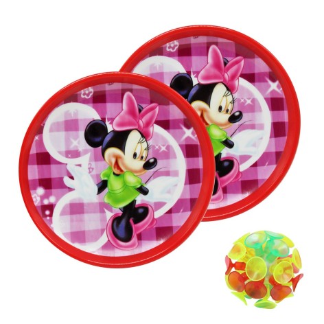 Кэтчбол на присосках Минни Маус, красный