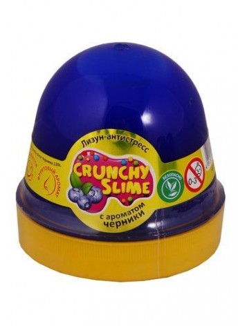 Лізун-антистрес "Crunchy Slime: Чорниця" 120 г