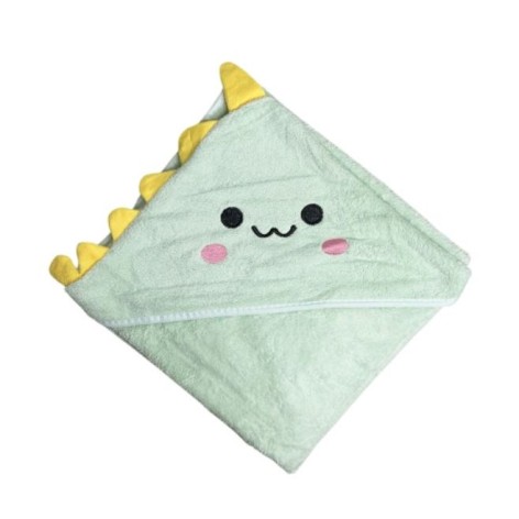 Дитячий рушник з капюшоном, розмір 80*80 см (ЗЕЛЕНИЙ)