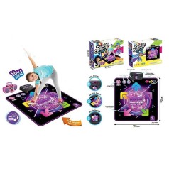 Килимок музичний XY 23138 LED-підсвічування, сенсорні кнопки, мелодія, регулювання звука, від батарейок, 90х90 см, в коробці