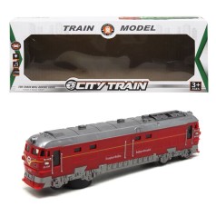 Поезд со светом и звуком "City train", красный