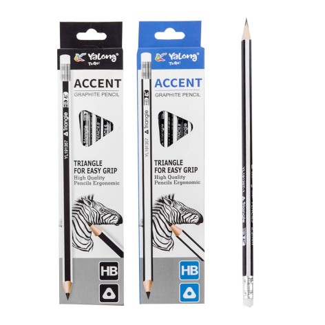 Набір простих олівців "Accent", 12 шт
