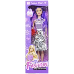 Кукла "Fashion show" в сиреневом (28 см)