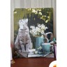 Картина по номерах "Сірий котик" 40x50 см