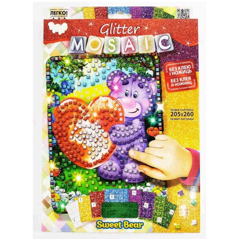 Набор для творчества "Блестящая мозаика: Мишутка"