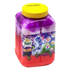 Лизун-антистресс "Mr. Boo: Neon", 1000 г (фиолетовый+)