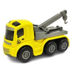 Инерционная машинка "Автокран", желтый