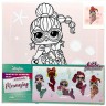Картина за номерами з фарбами металік для дітей "L.O.L. Surprise! Mermaids Neon QT" 40х40 см